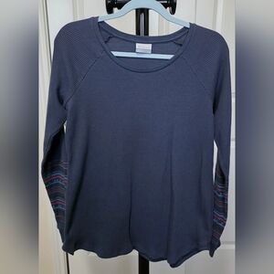 Columbia Blue Long Sleeve Relaxed Sweatshirt